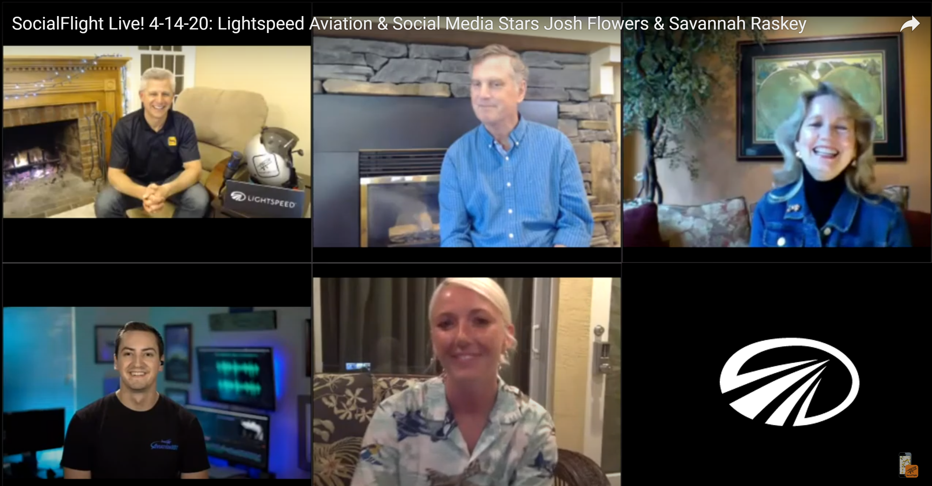 Lightspeed chats around the “campfire” on SocialFlight Live!