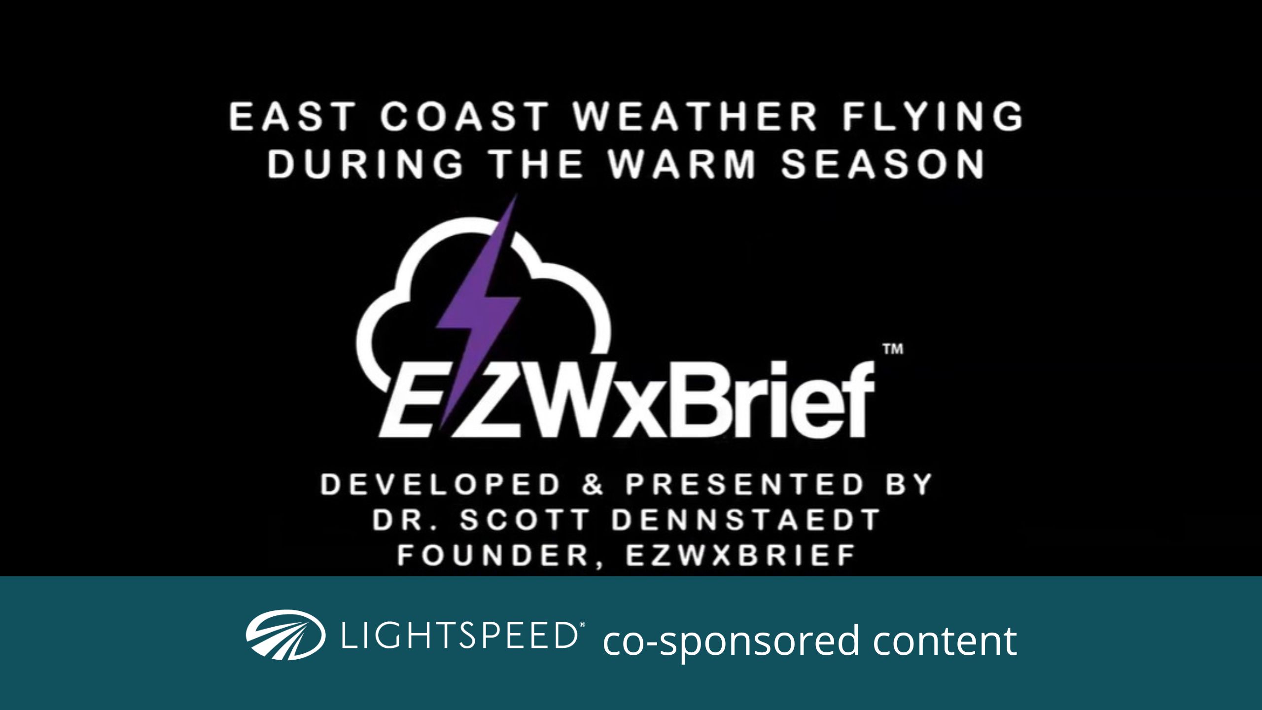 Dr. Scott Dennstaedt talks about warm weather East Coast flying